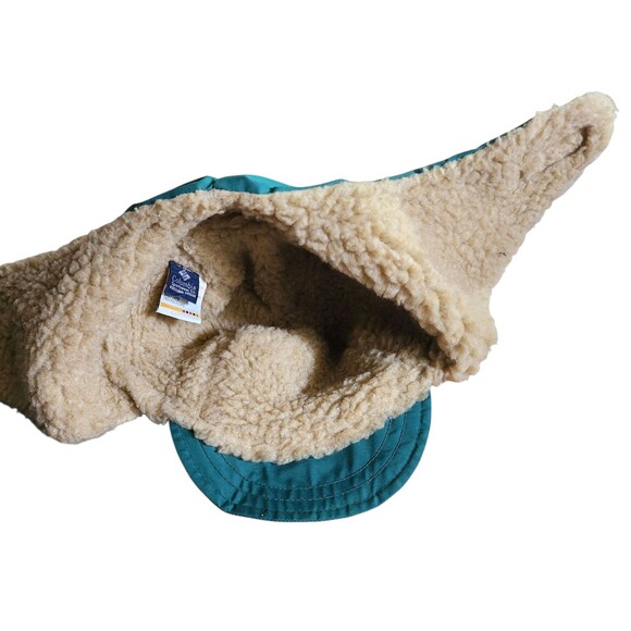 Vintage Columbia Trapper Hat Gore-Tex Cap Green Sherpa Lined Ear Flaps Size S/M - Picture 11 of 14
